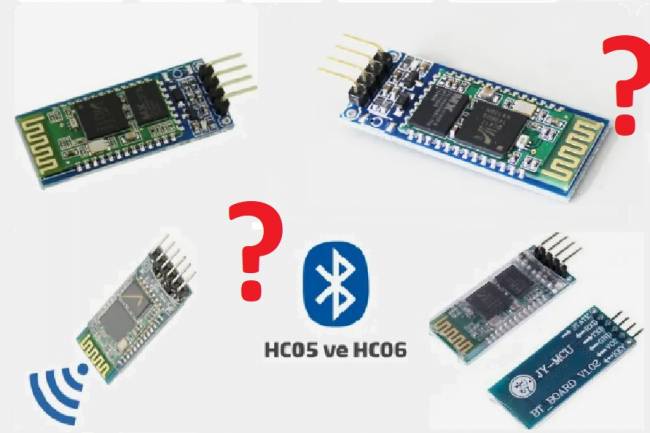 Use of HM-10, HC-06 and HC-05 Bluetooth Modules in IoT Projects