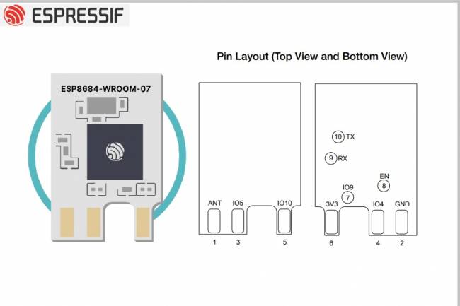 ESP8684-WROOM-07: Genel Amaçlı Wi-Fi ve Bluetooth LE Modülü