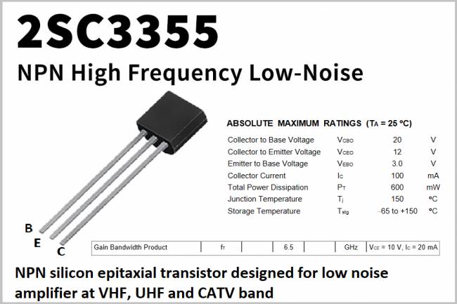 2SC3355 Transistörü: RF Uygulamaları İçin İdeal Bir Bileşen