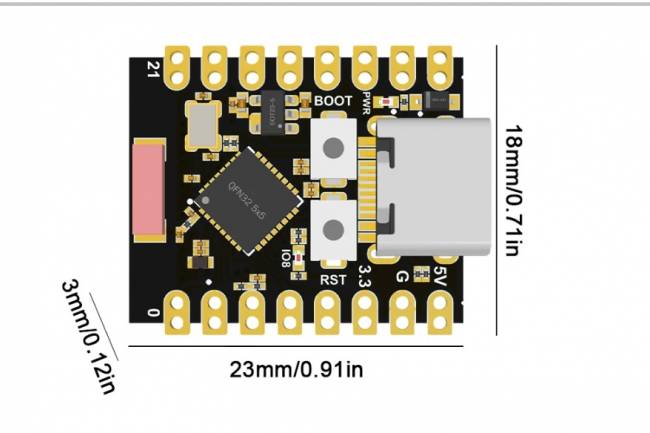 ESP32-C3 DIY Super Mini Electronic Development Board