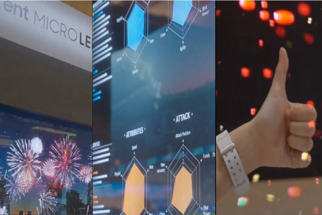 Samsung, CES 2024'te Dünyanın İlk Şeffaf MicroLED Ekranını Tanıttı