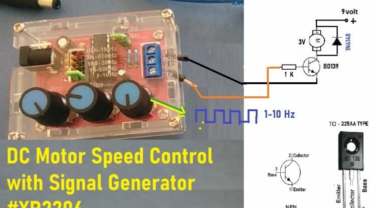 DC Motor Speed control with Signal Generator - Electronics World News