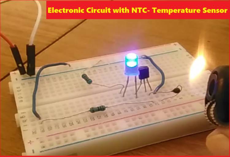 Electronic Circuit with NTC- Temperature Sensor