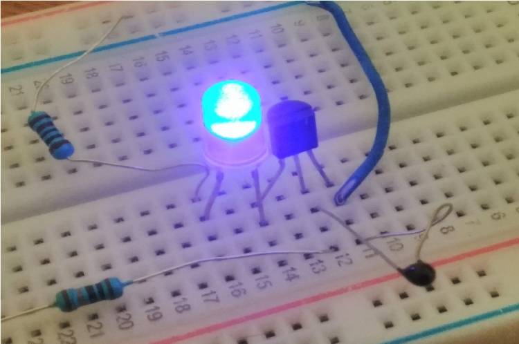 Electronic Circuit with NTC- Temperature Sensor