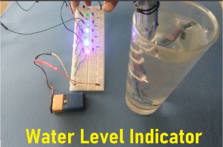 Water Level Indicator Electronic Circuit