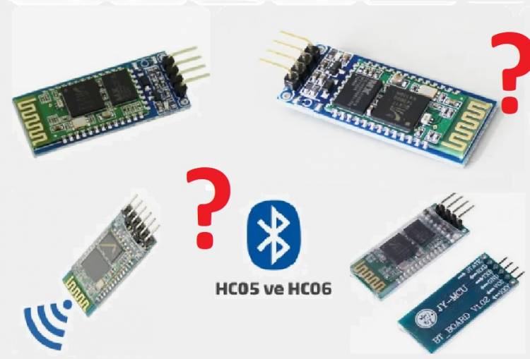 Use of HM-10, HC-06 and HC-05 Bluetooth Modules in IoT Projects