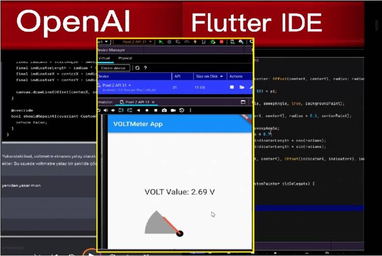 Developing Mobile Applications with Artificial Intelligence – Voltmeter Interface Application